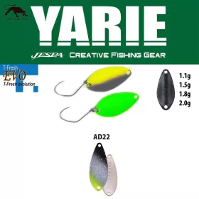 Yarie 710T T-Fresh Evo 1.5gr AD22 Saber Silver Spoon Lure