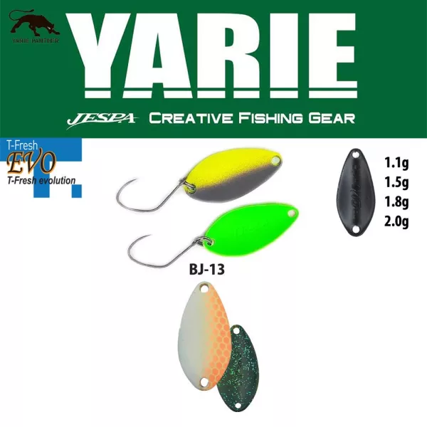 Yarie 710T T-Fresh Evo 1.5gr BJ-13 Shigeo Spoon Lure