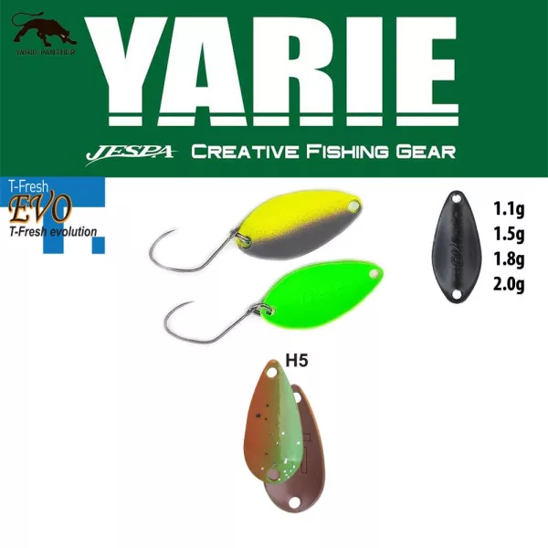 Yarie 710T T-Fresh Evo 1,5gr H5 Thirty-Eight Spoon Lure