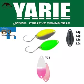 Yarie 710T T-Fresh Evo 1.5gr Y78 Shiropino Spoon Lure