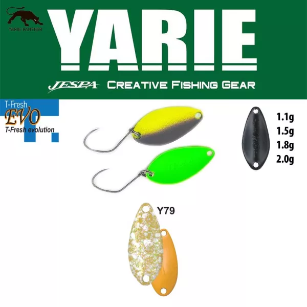 Yarie 710T T-Fresh Evo 1.5gr Y79 Zarame Spoon Lure