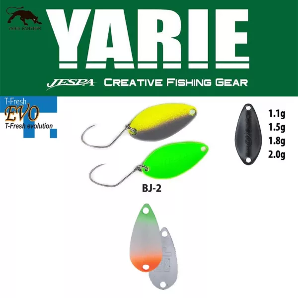 Yarie 710T T-Fresh Evo 1.8gr BJ-2 Carter Spoon Lure
