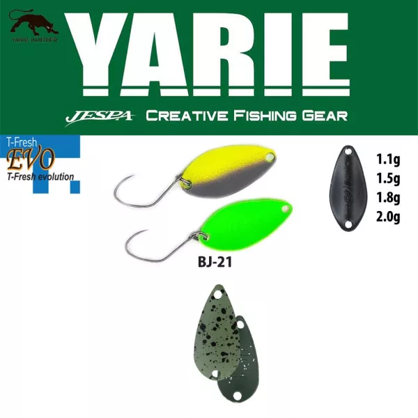 Yarie 710T T-Fresh Evo 2.0gr BJ-21 Edamame Spoon Lure