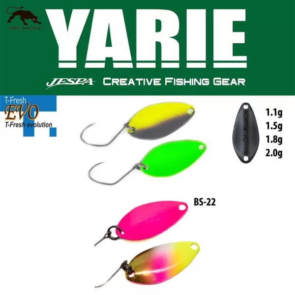 Yarie 710T T-Fresh Evo 2,0gr BS-22 Dragon Fruit Spoon Lure