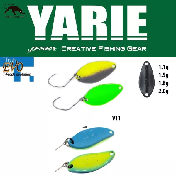 Yarie 710T T-Fresh Evo 2,0gr V11 Pool Lemon Spoon Lure