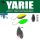 Yarie 710T T-Fresh Evo 2.0gr Y76 Olive/Pink Tail Spoon Lure