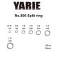 Yarie 806 Split Ring Black 10lb 1 Split Ring 30pcs