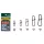 Yarie 809 Line Snap Black #1 30lb Snap 13pcs