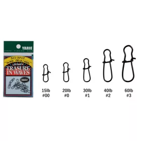 Yarie 809 Line Snap Black #2 40lb Connector 11pcs