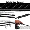 Yamaga Blanks Calista 86M/PF 2,57m 28gr 2 Piece Spinning Rod