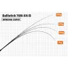 Yamaga Blanks Ballistick 76M-XH/B Baitcast 2,296m 20-180gr Fuji Sic K Titanium Telescopic Handle Casting Spinning Rod