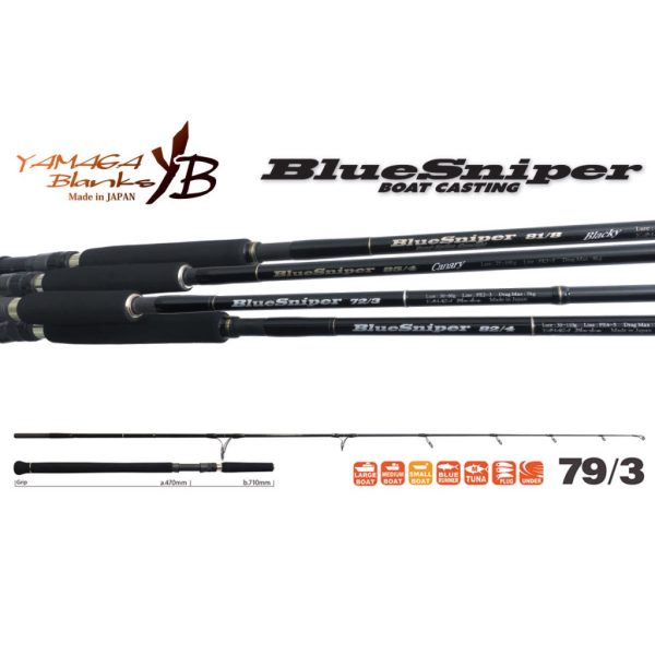 Yamaga Blanks Blue Sniper 79/3 2,36m 30-70gr 2-Piece Spinning Rod