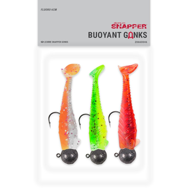 Z Predator BUOYANT GONKS - 9CM FLUORO plastic lures