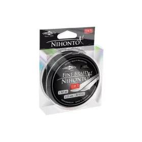 Mikado Nihonto Fine 0.12mm 15m Black Braided Leader