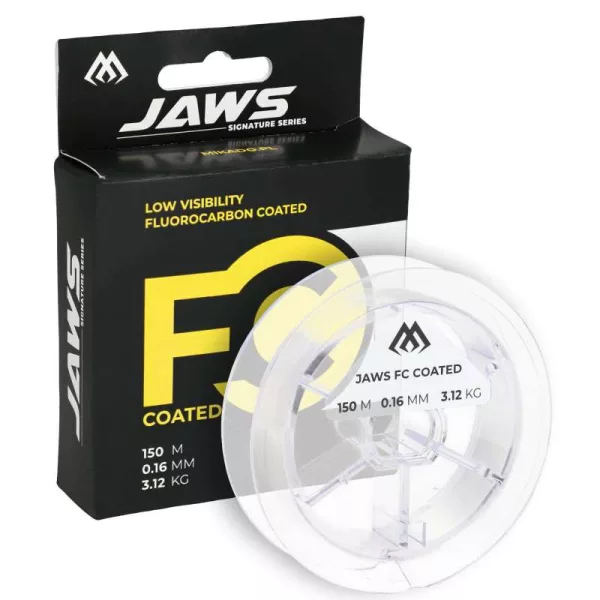 Mikado Jaws Fluorocarbon Coated 0.25mm 150m Monofil Main Line