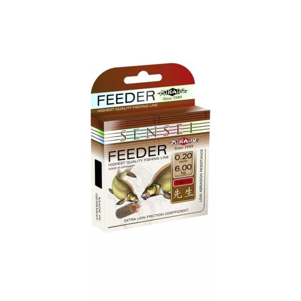 Mikado Sensei Feeder 0,22mm 150m Black Monofil Main Line